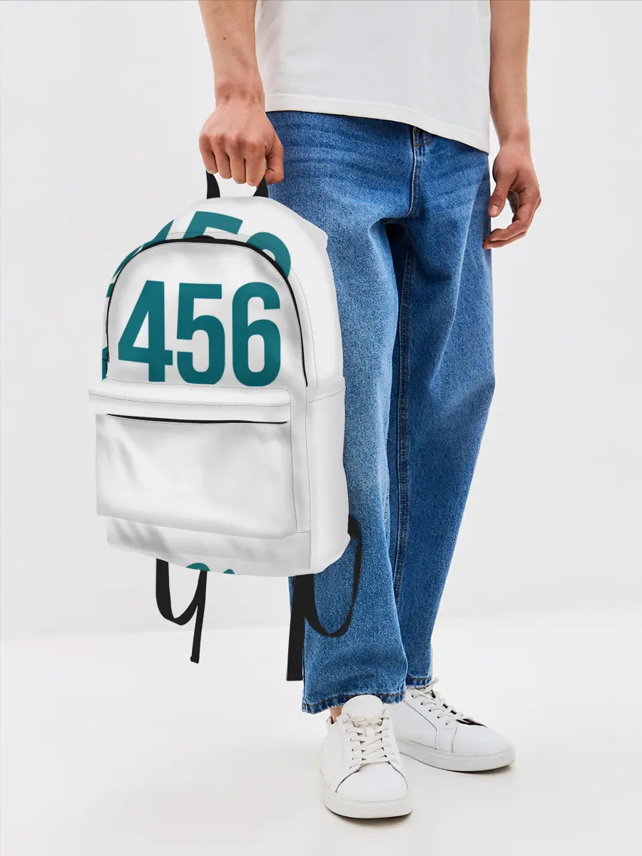 Рюкзак джинсовый / Squid game - Сон Ки Хун 456