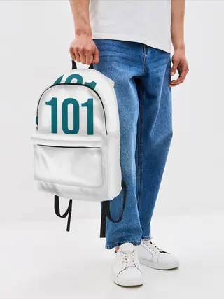 Рюкзак джинсовый / Squid game - Чан Док Су 101