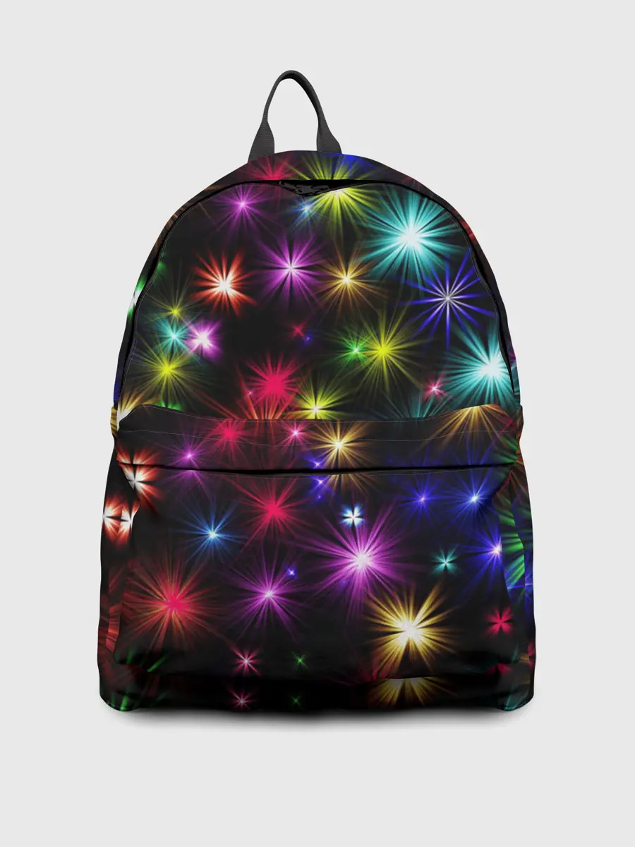 Рюкзак джинсовый / ПРАЗДНИЧНЫЕ ОГОНЬКИ