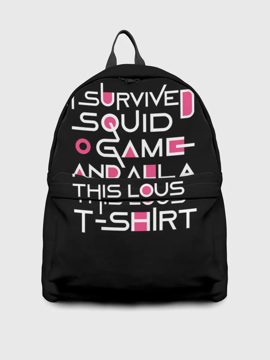 Рюкзак джинсовый / Я выжил в игре с кальмарами