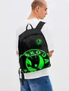 Рюкзак джинсовый / SKODA GREEN LOGO BLACK STYLE