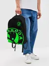 Рюкзак джинсовый / SKODA GREEN LOGO BLACK STYLE