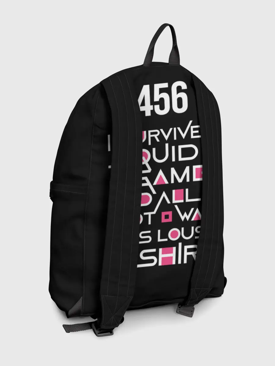 Рюкзак джинсовый / Я выжил в игре с кальмарами...