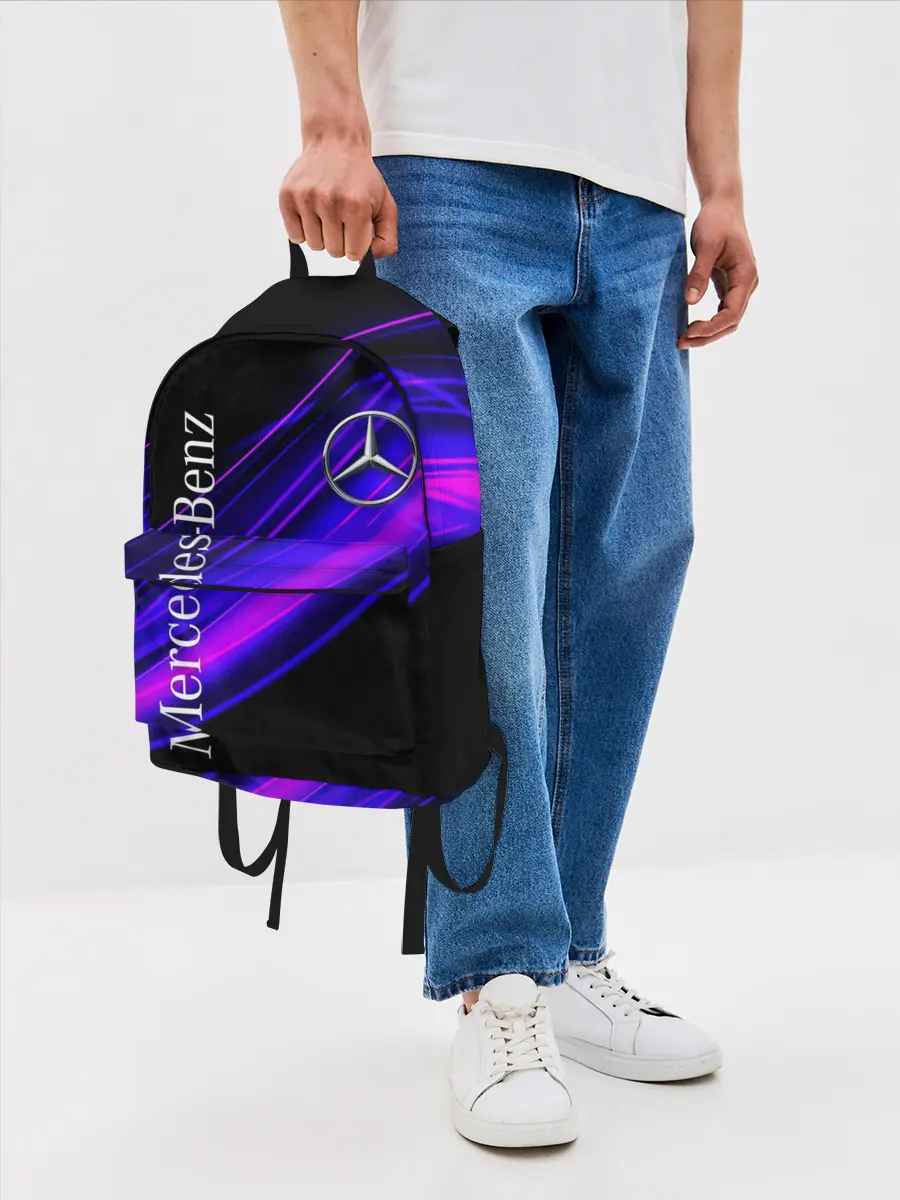 Рюкзак джинсовый / MERCEDES-BENZ / МЕРСЕДЕС-БЕНЗ / ПУРПУРНЫЙ