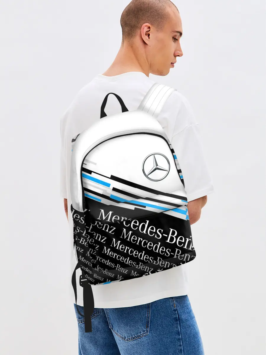 Рюкзак джинсовый / MERCEDES-BENZ / МЕРСЕДЕС-БЕНЗ / BLUE