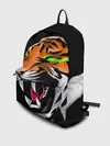 Рюкзак джинсовый / Тигр, с зелеными глазами