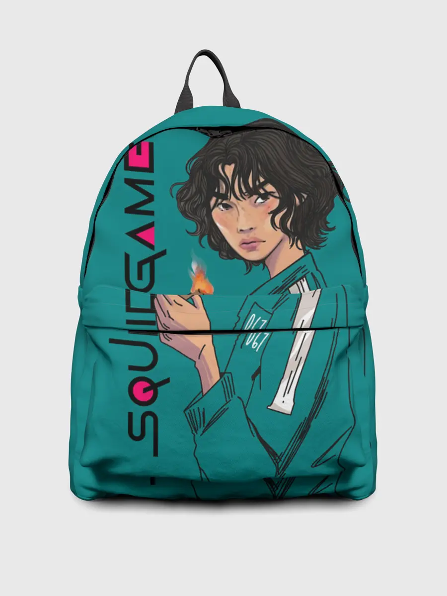 Рюкзак джинсовый / Кан Сэ Бёк сжигает визитку