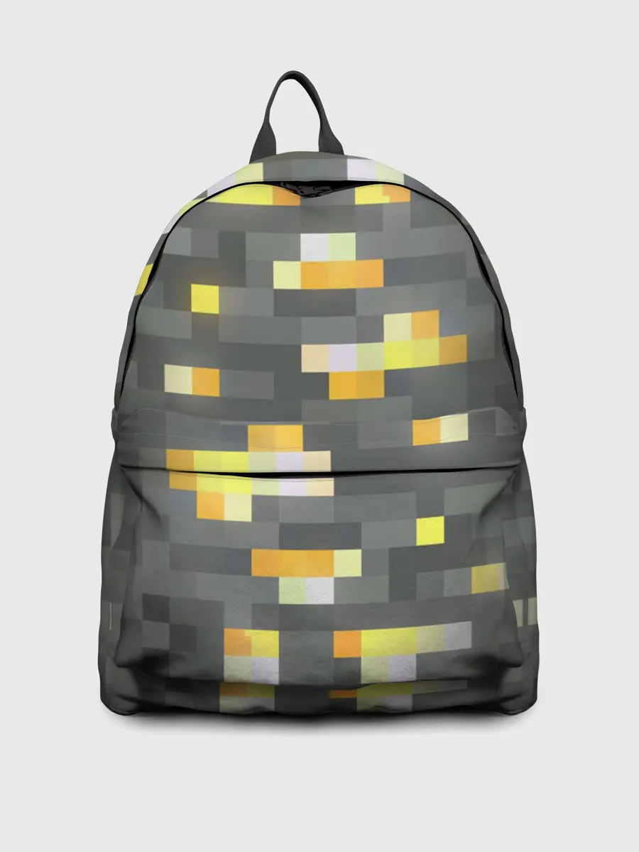 Рюкзак джинсовый / ЗОЛОТАЯ РУДА | GOLD ORE | MINECRAFT