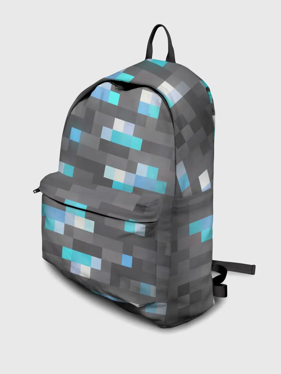 Рюкзак джинсовый / АЛМАЗНАЯ РУДА | DIAMOND ORE | MINCRAFT