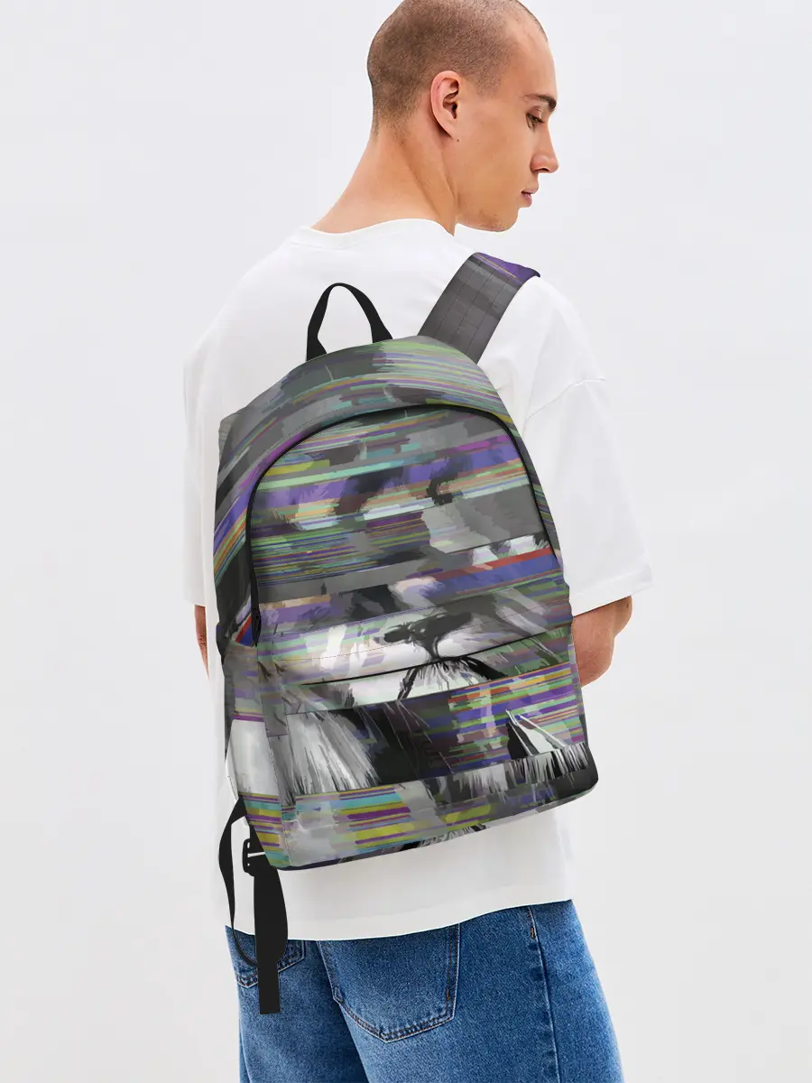 Рюкзак джинсовый / Glitch lion 2020