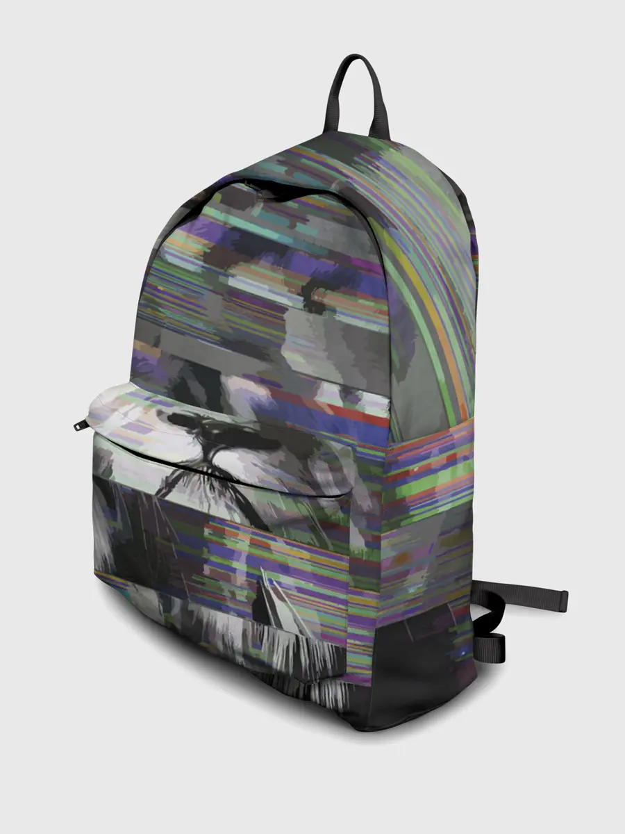 Рюкзак джинсовый / Glitch lion 2020