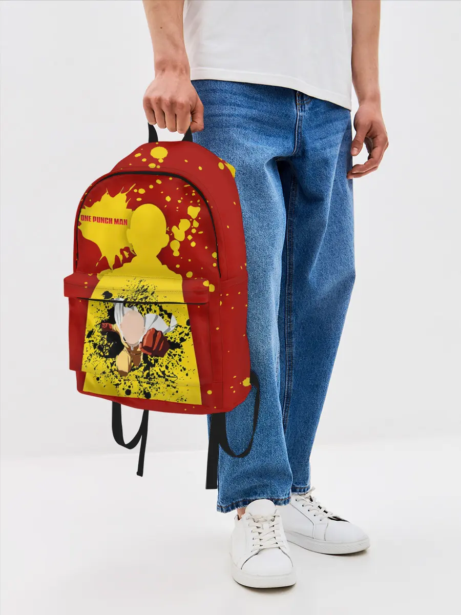 Рюкзак джинсовый / Прорыв Сайтамы One Punch-Man