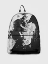 Рюкзак джинсовый / ИНЬ ЯНЬ ВОЛКИ ЧЁРНО БЕЛЫЙ