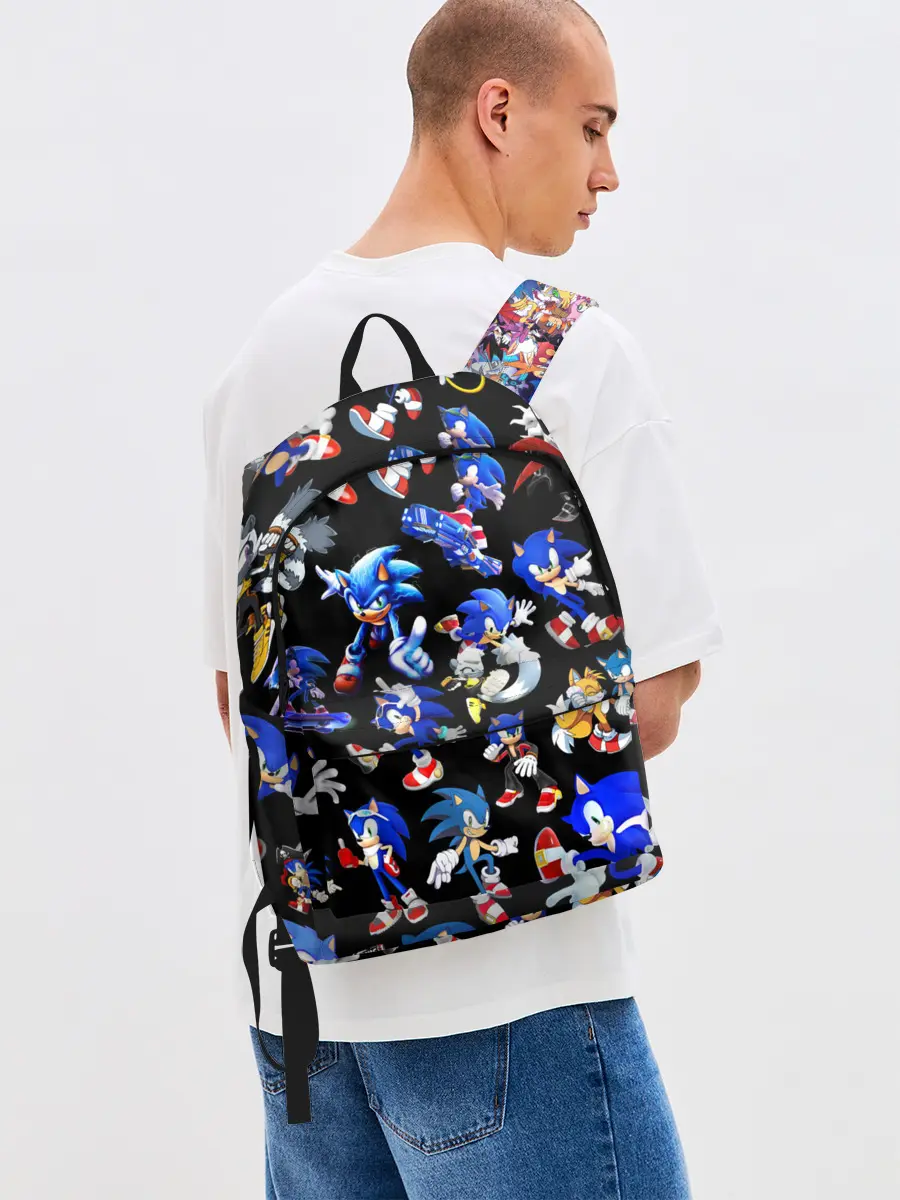 Рюкзак джинсовый / SONIC PATTERN HERO | СОННИК