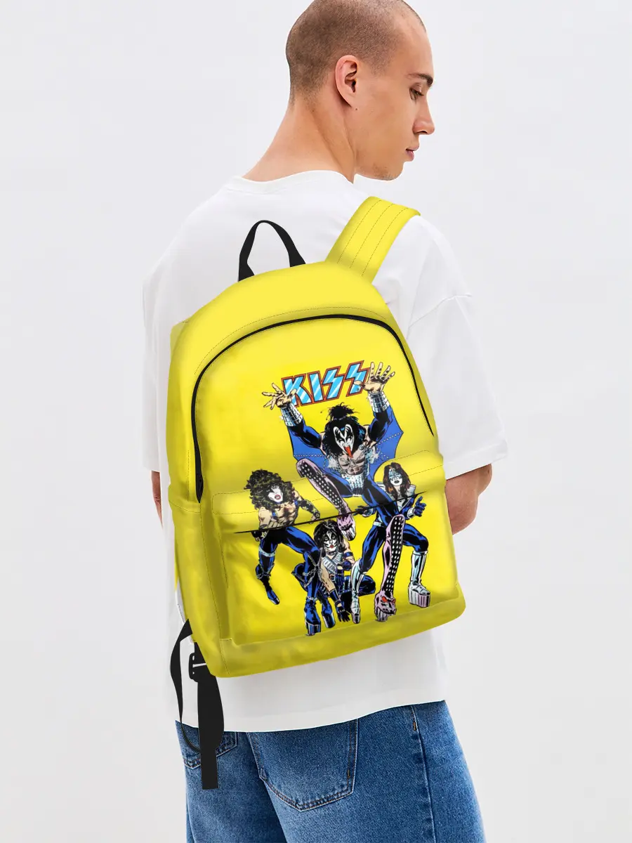 Рюкзак джинсовый / Комикс Кисс