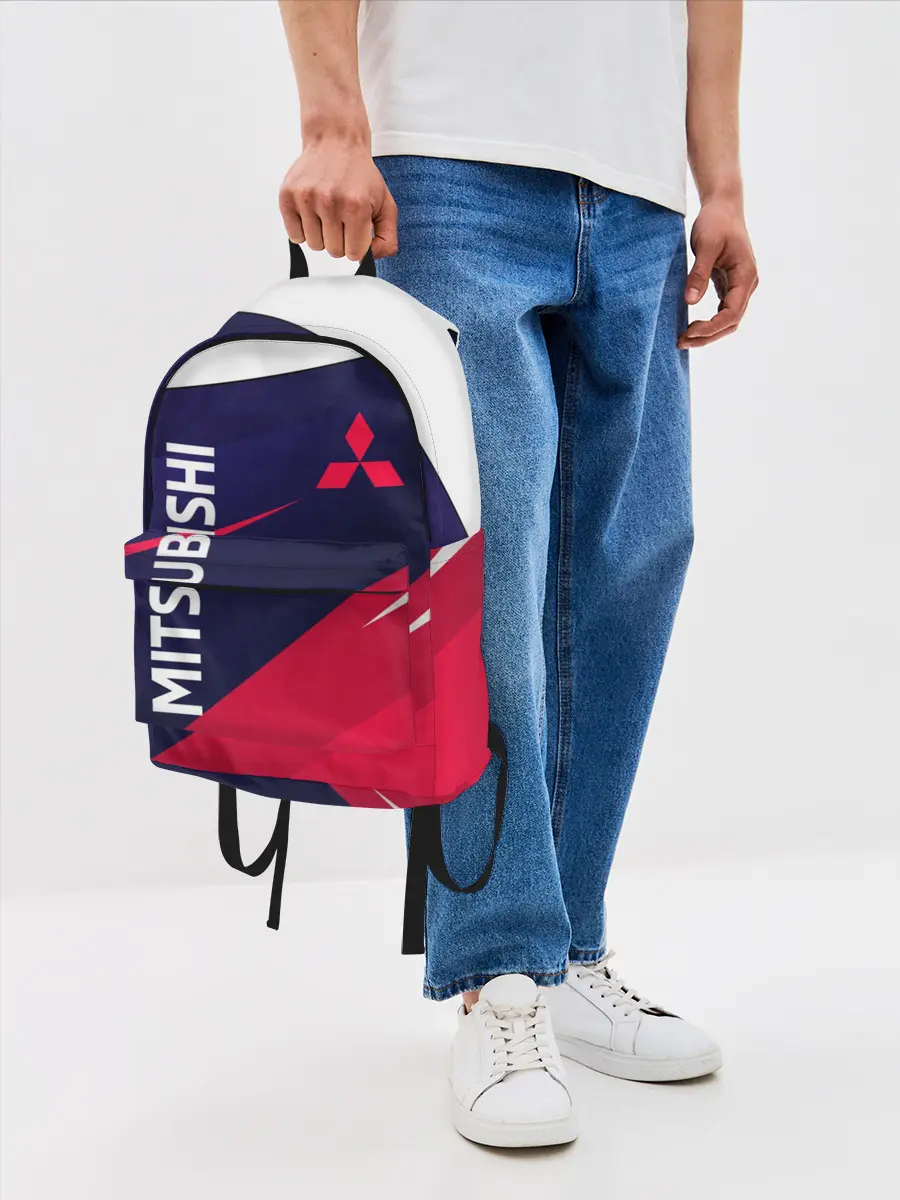 Рюкзак джинсовый / MITSUBISHI ТРИКОЛОР