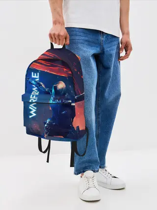 Рюкзак джинсовый / WAFRAME NEON KATANA FIRE