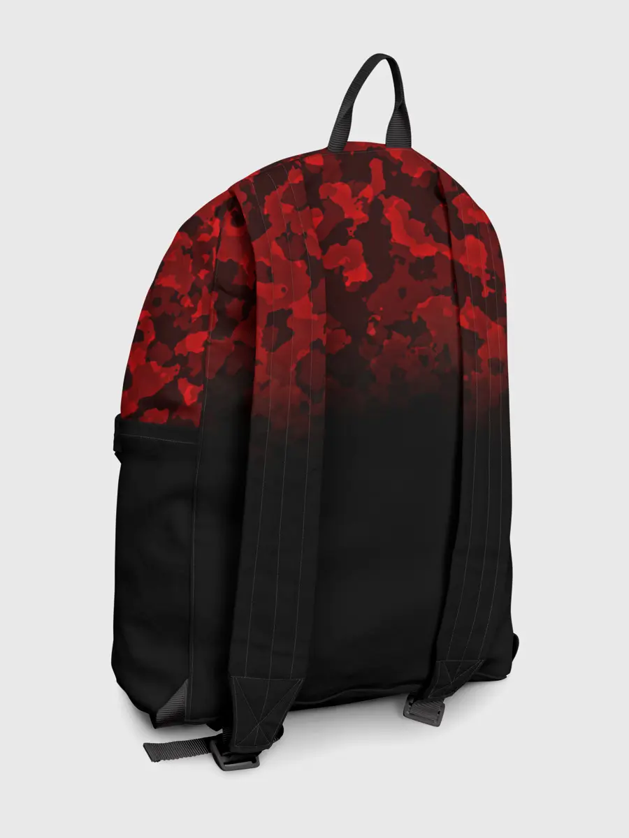 Рюкзак джинсовый / BLACK RED CAMO | RED MILLITARY
