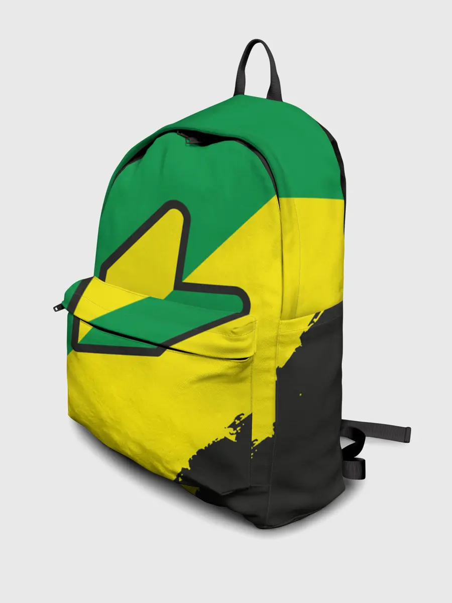 Рюкзак джинсовый / JDM GREEN YELLOW LOGO