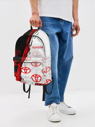 Рюкзак джинсовый / TOYOTA SPORT / GRUNGE / ГРАНЖ