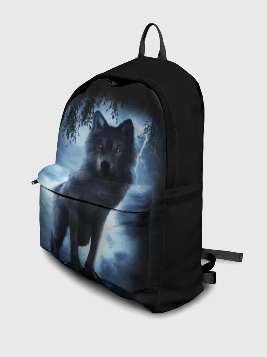 Рюкзак джинсовый / ВОЛК БРОДЯГА