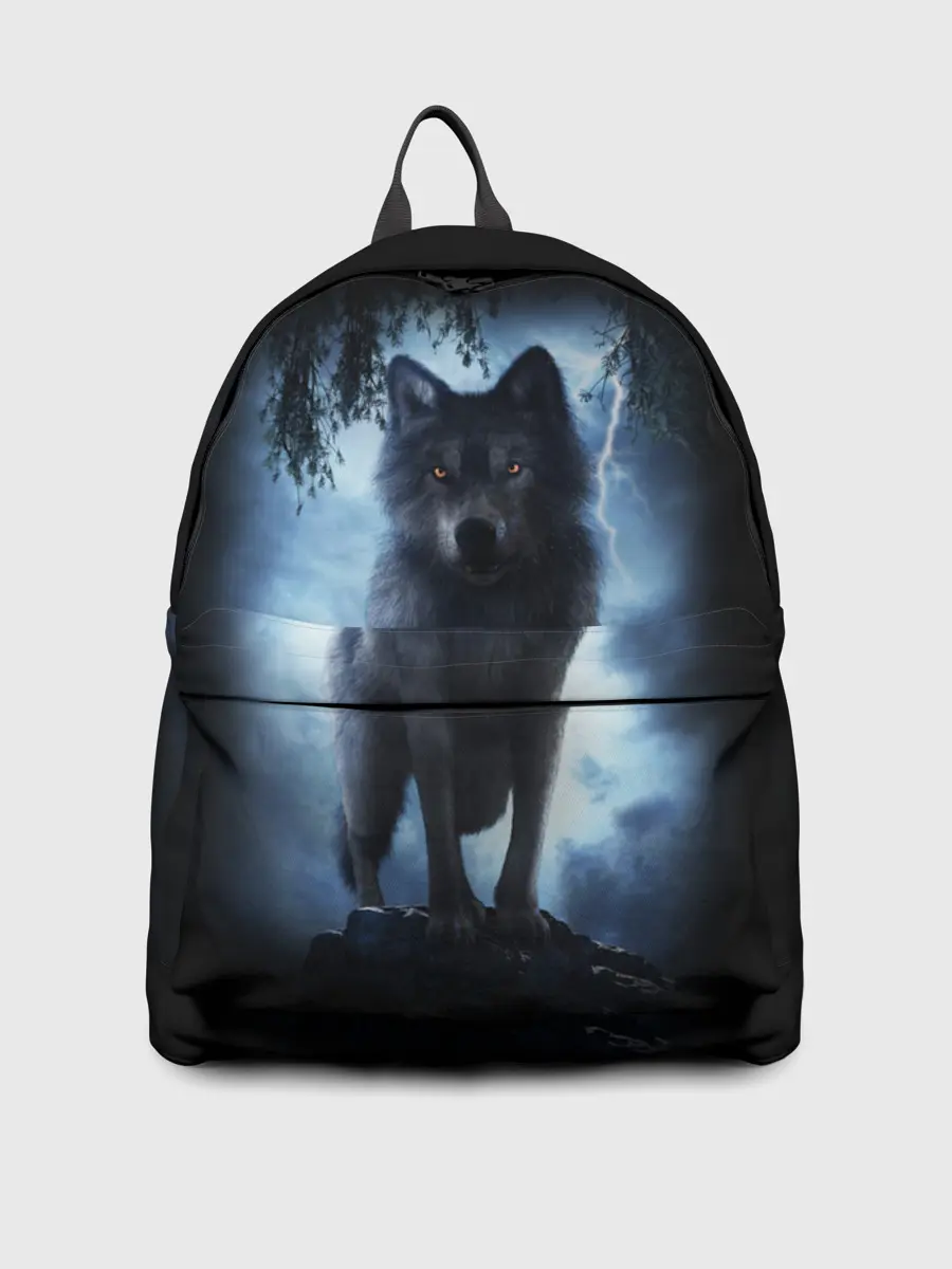 Рюкзак джинсовый / ВОЛК БРОДЯГА