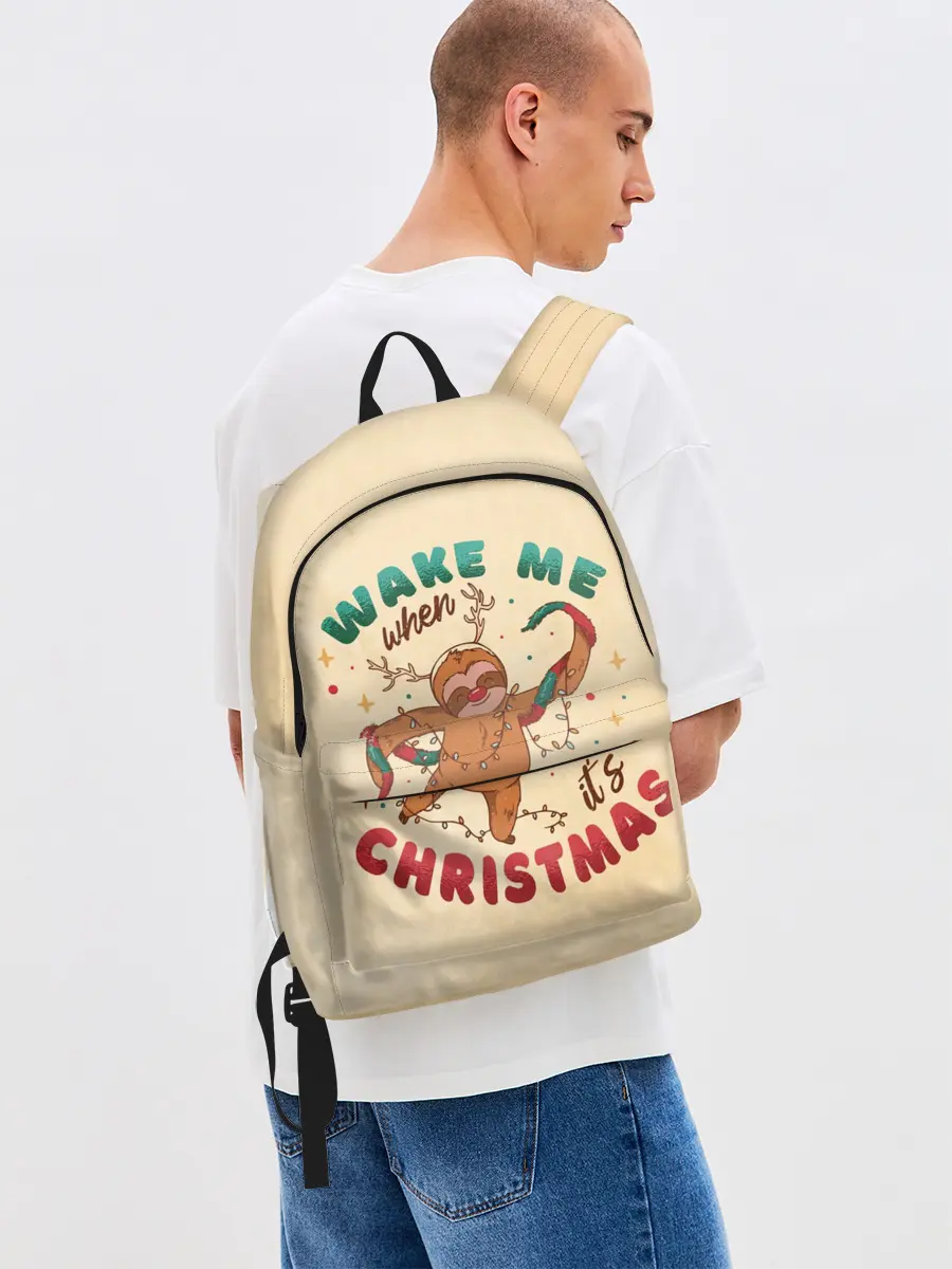 Рюкзак джинсовый / Новогодний ленивец