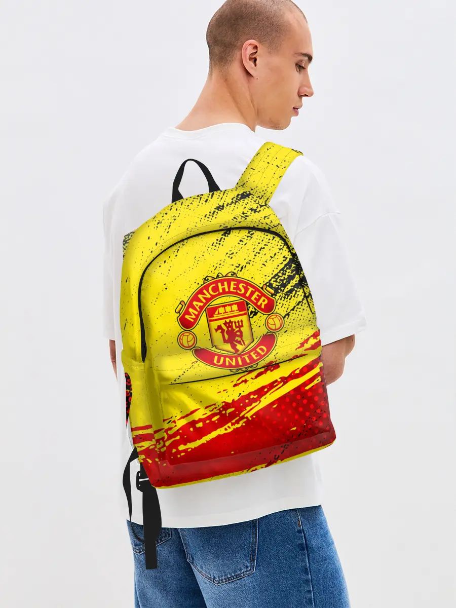Рюкзак джинсовый / Manchester United Футбольный клуб.