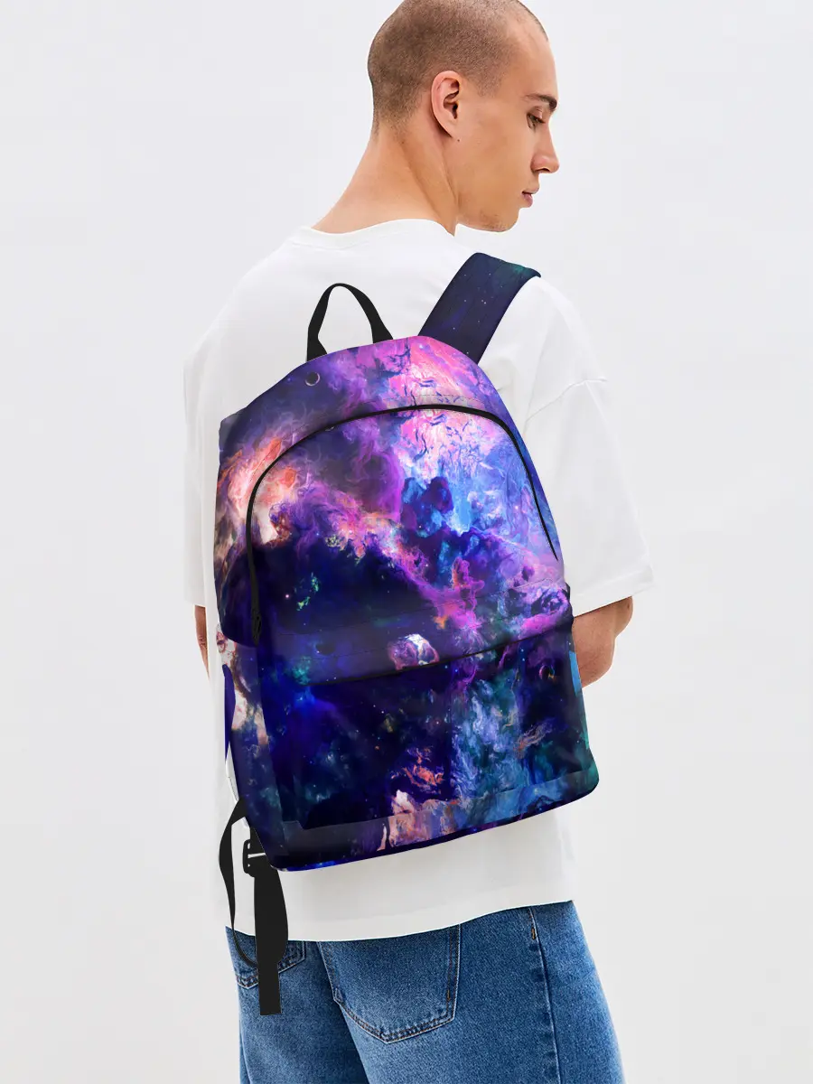 Рюкзак джинсовый / НЕОНОВЫЕ КОСМОС / NEON SPACE