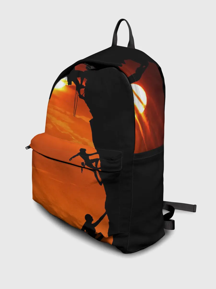 Рюкзак джинсовый / СКАЛОЛАЗЫ В ЗАКАТЕ