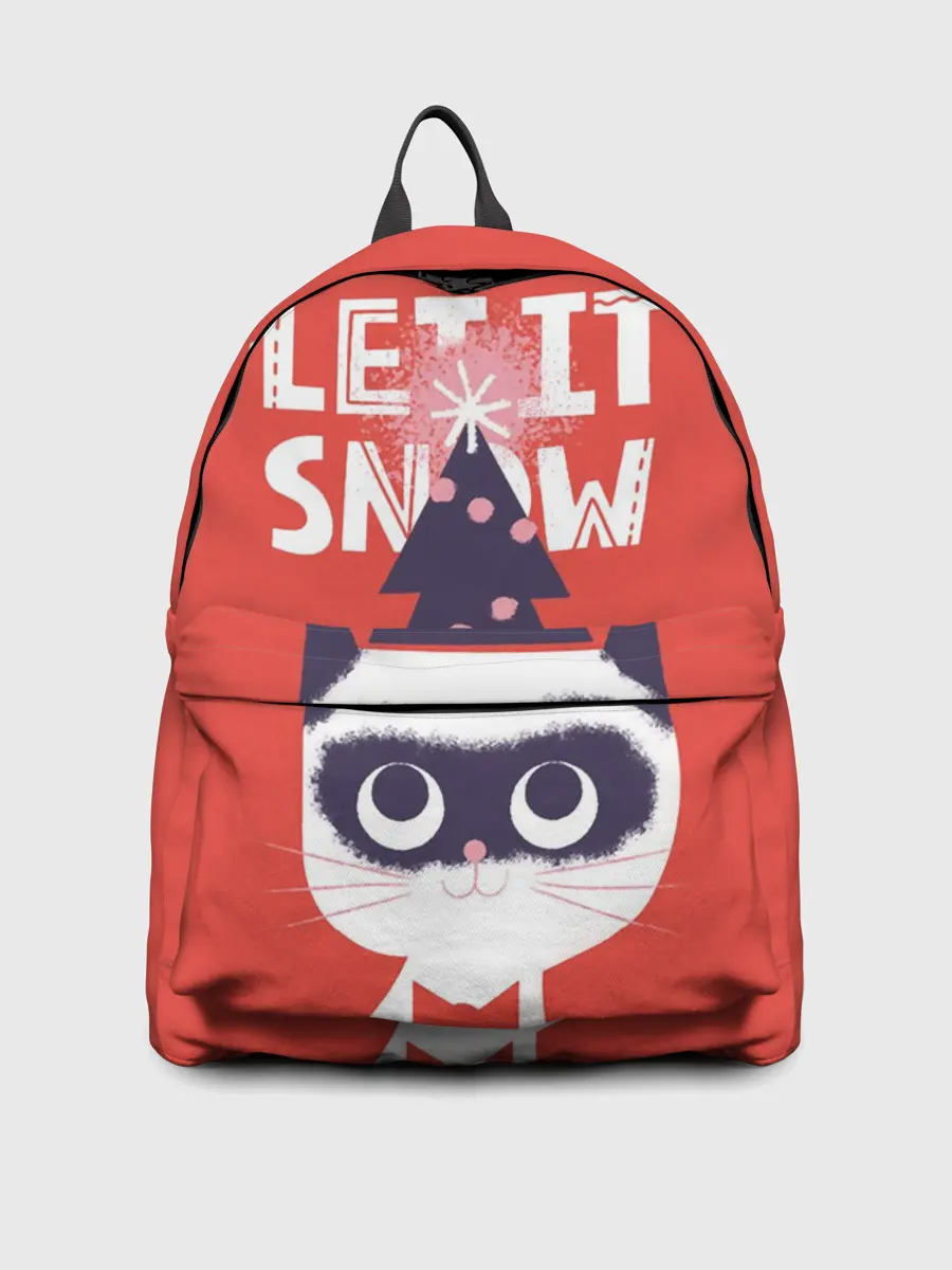 Рюкзак джинсовый / Котик. Новый год