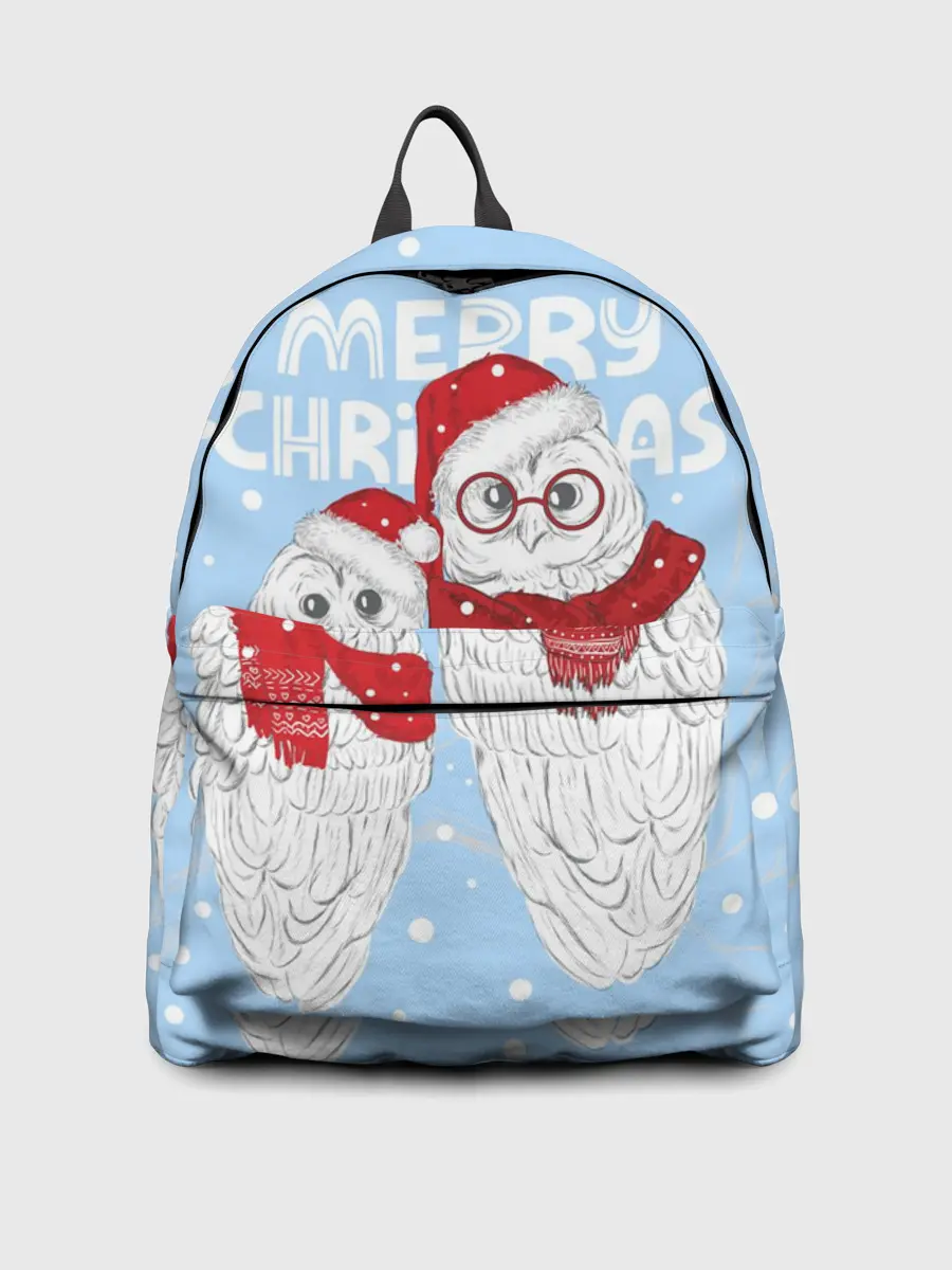 Рюкзак джинсовый / С Рождеством! Совы
