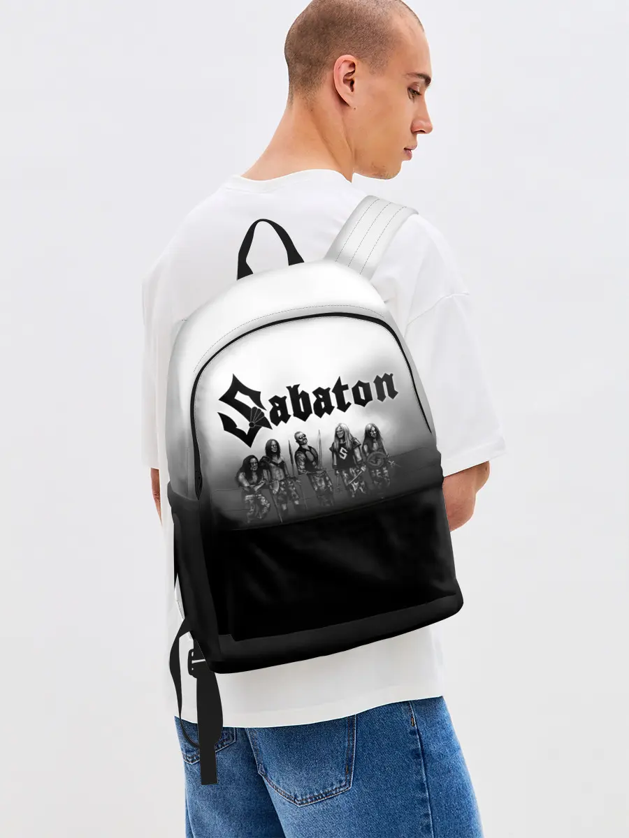 Рюкзак джинсовый / Участники группы Sabaton