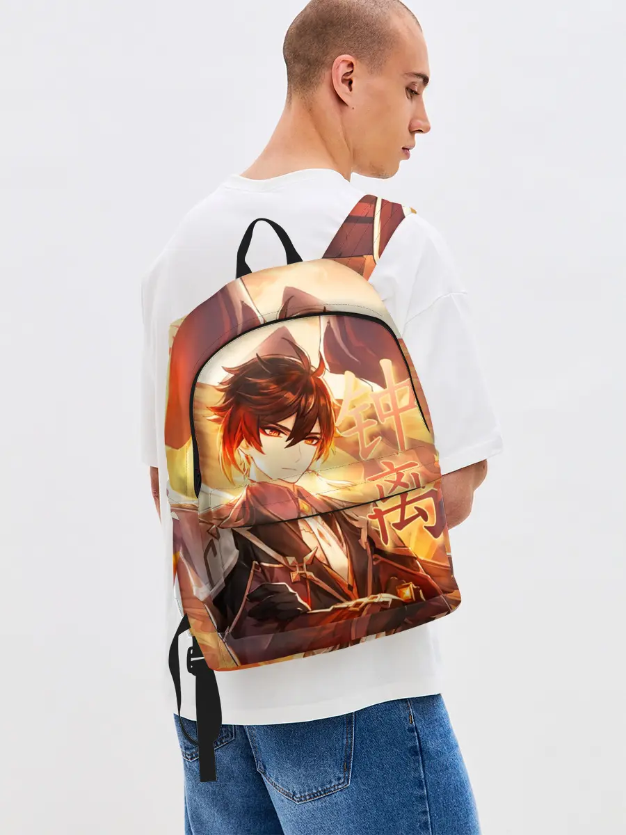 Рюкзак джинсовый / Genshin Impact: Zhongli