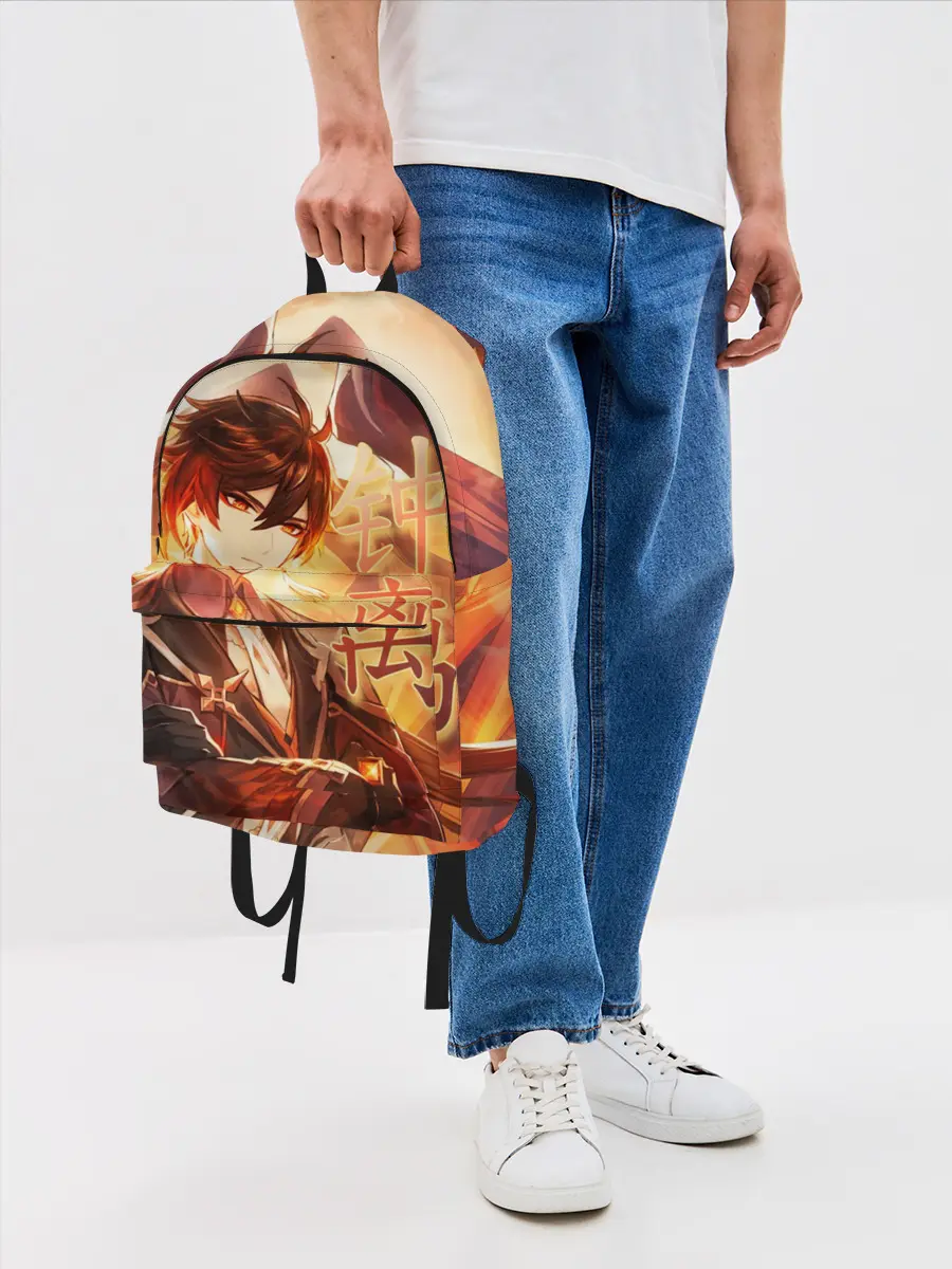 Рюкзак джинсовый / Genshin Impact: Zhongli