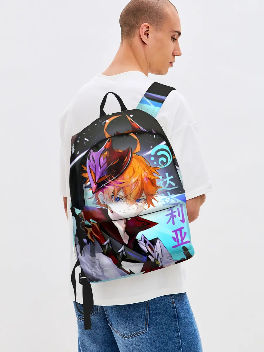 Рюкзак джинсовый / Genshin Impact: Tartaglia,