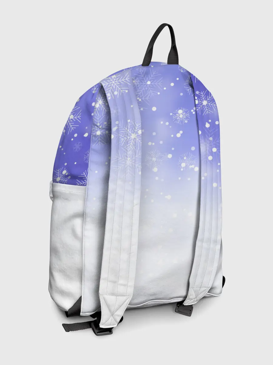 Рюкзак джинсовый / Новогодний Лабрадор / New Years Labrador