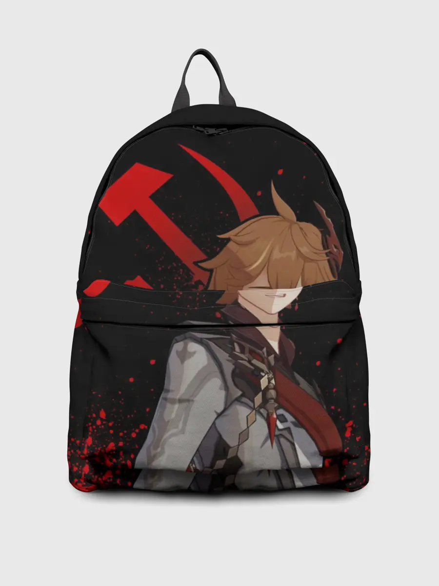 Рюкзак джинсовый / ТАРТАЛЬЯ | СНЕЖНАЯ | ЧЕРНЫЙ