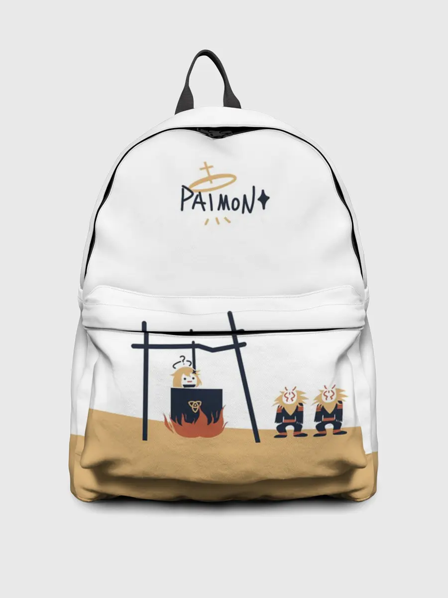 Рюкзак джинсовый / ПАЙМОН И ХИЛИЧУРЛЫ