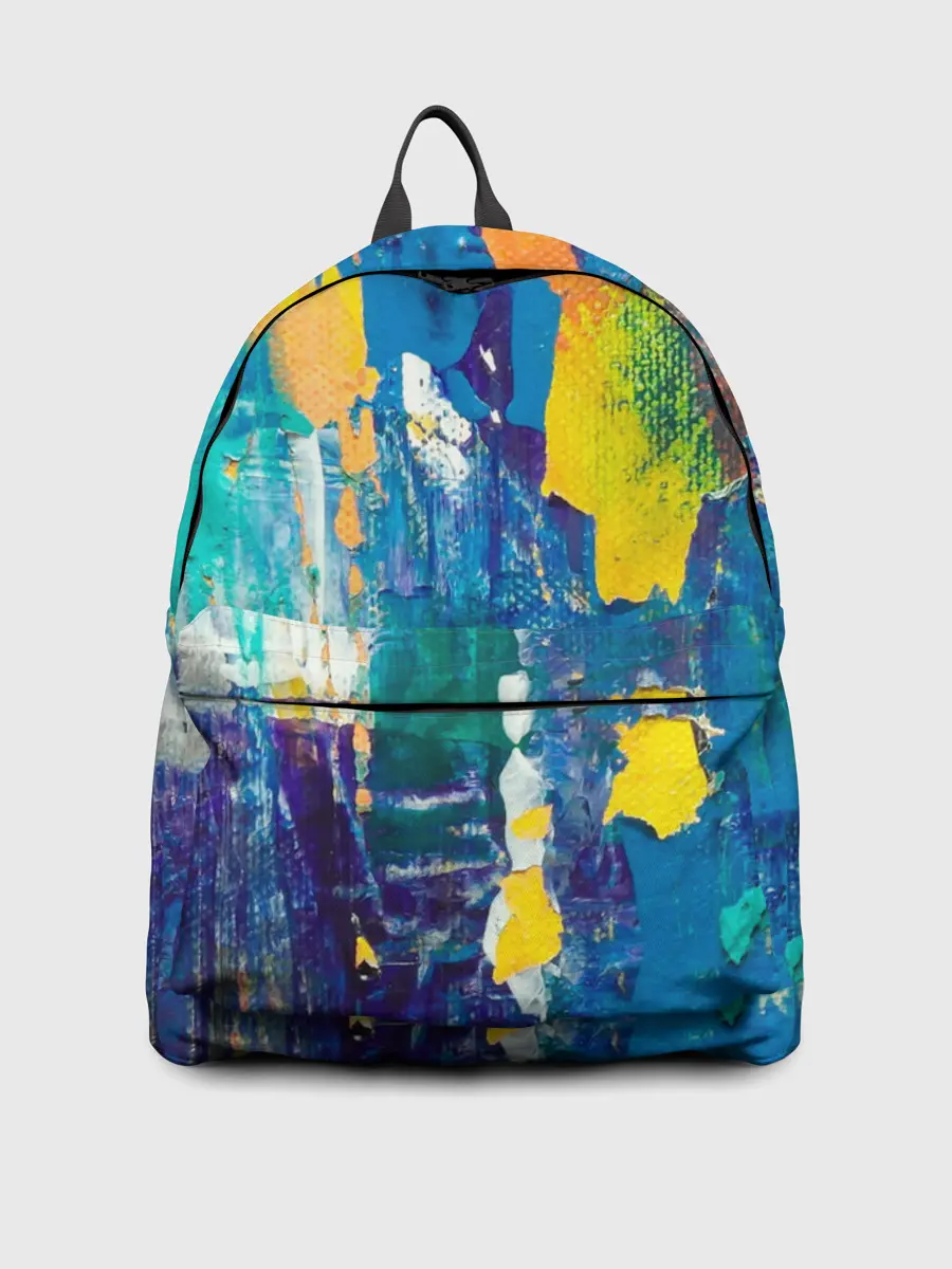 Рюкзак джинсовый / Краской по ткани