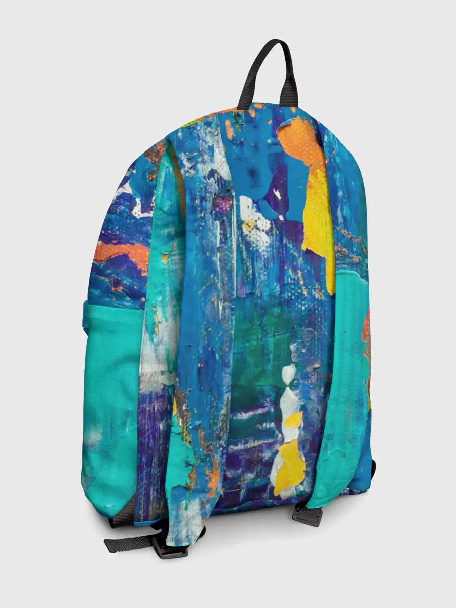 Рюкзак джинсовый / Краской по ткани