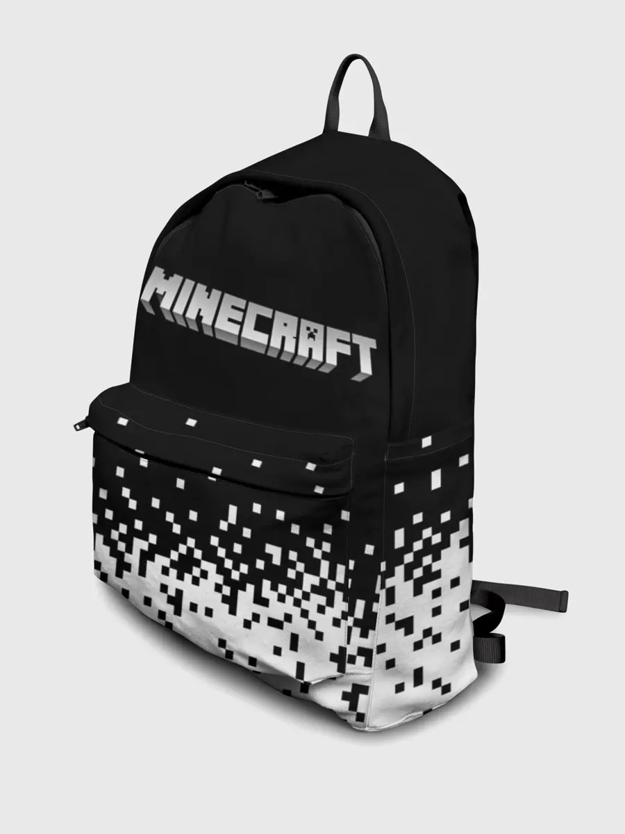 Рюкзак джинсовый / Minecraft | Майнкрафт | логотип