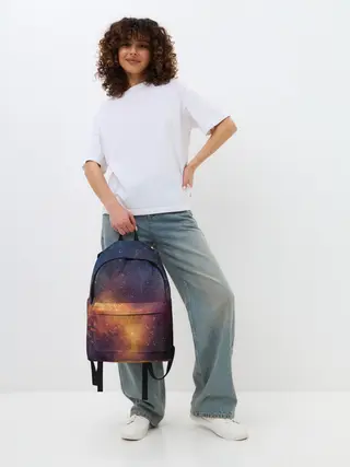 Рюкзак джинсовый / Космос