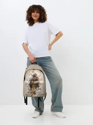 Рюкзак джинсовый / Птица