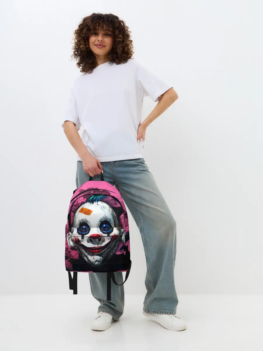 Рюкзак джинсовый / Клоун