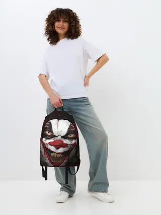 Рюкзак джинсовый / Зомби клоун