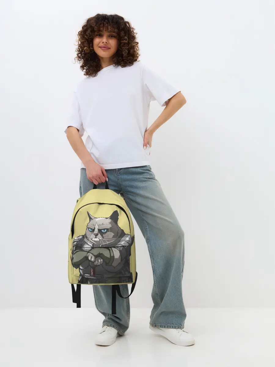 Рюкзак джинсовый / Кот