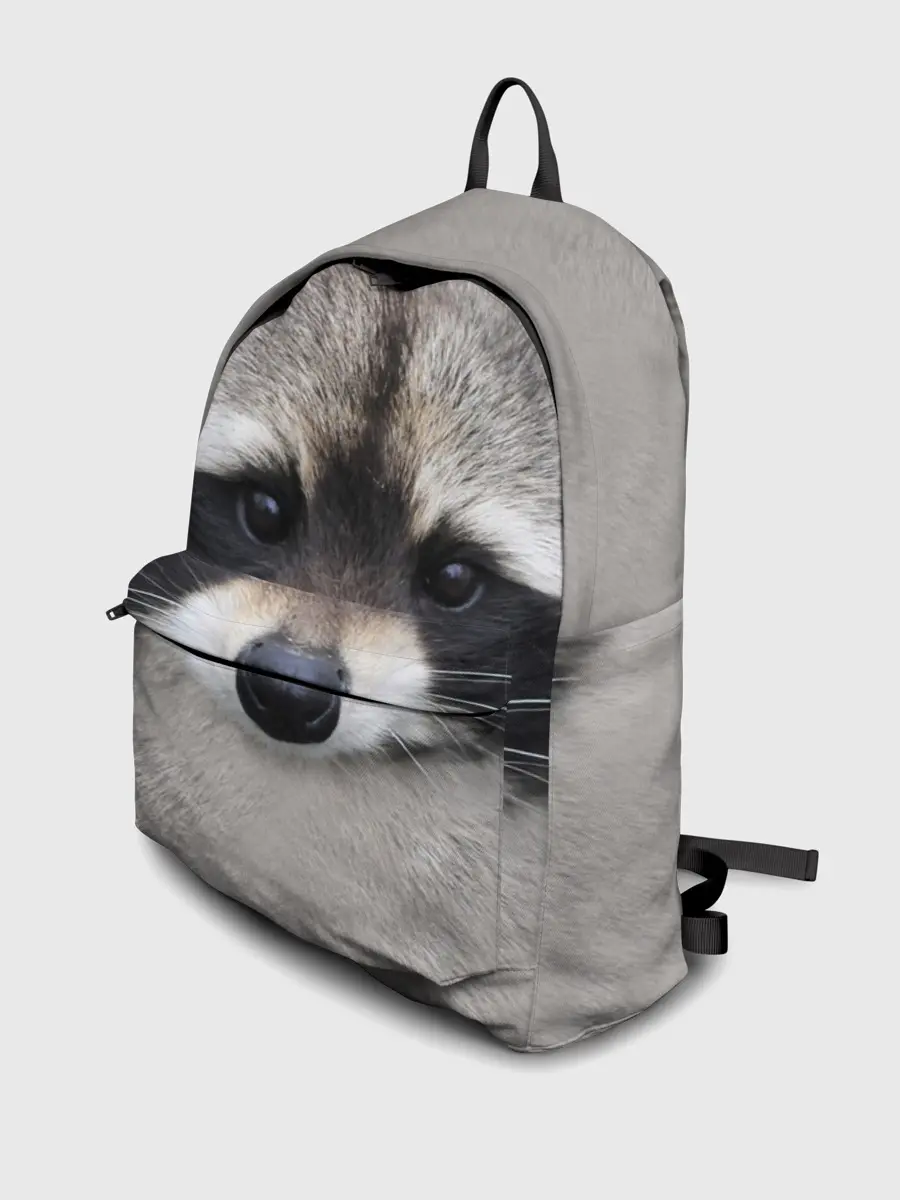 Рюкзак джинсовый / Енот