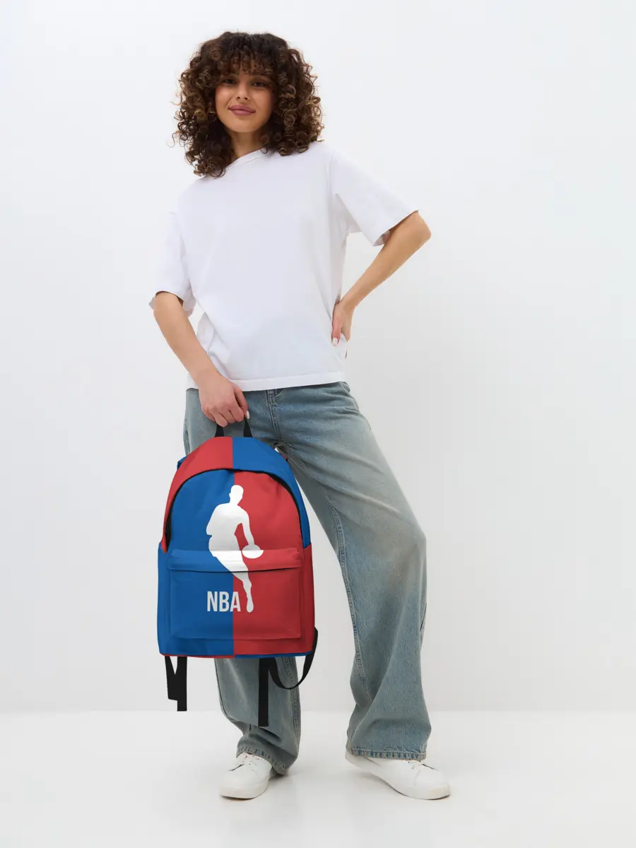 Рюкзак джинсовый / Эмблема NBA