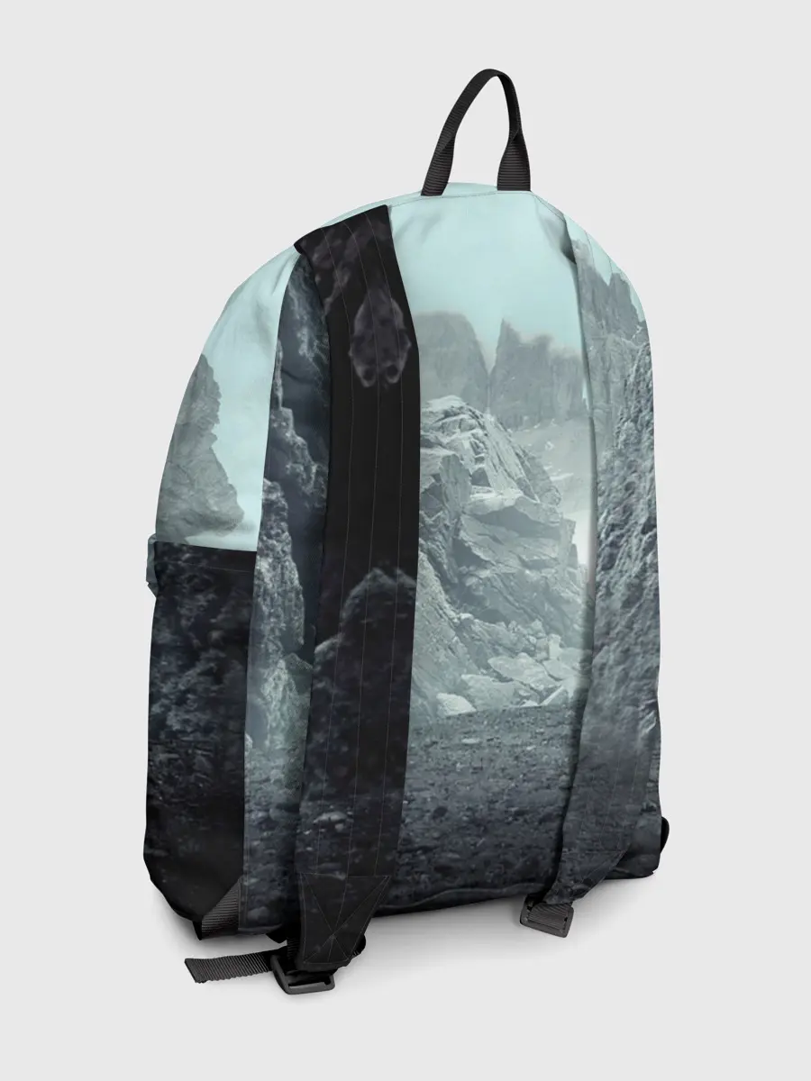 Рюкзак джинсовый / Волк в горах